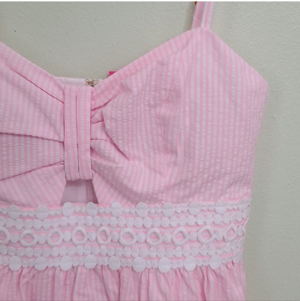 NWT Lilly Pulitzer Katlynn Seersucker Sundress 00 - Picture 9 of 16